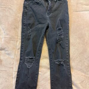 Forever 21 Charcoal Distressed Women Jeans